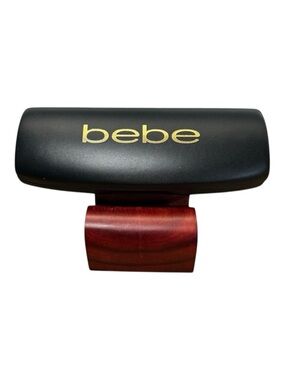 Bebe Eyeglasses Sunglasses Black Hard Case with Gold Logo - Case Only NWOT